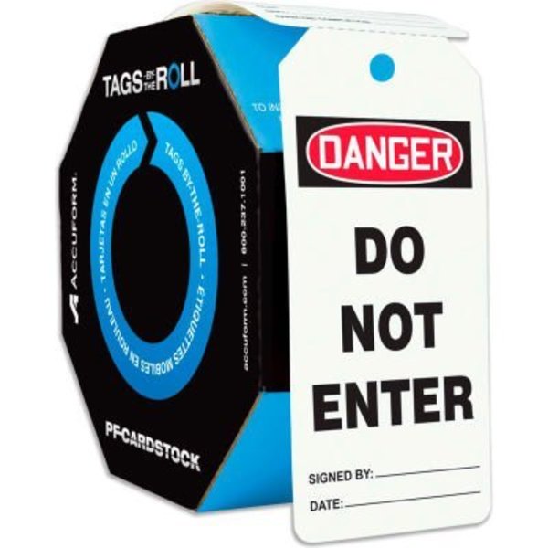Accuform Accuform Danger Do Not Enter, PF-Cardstock, 250/Roll TAR140